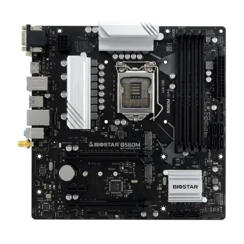 Placa Mãe Biostar B560MX-E PRO, Chipset B560, Intel LGA 1200, mATX, DDR4