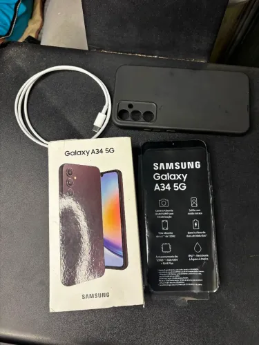 Samsung Galaxy a34 5g + acessórios, tudo original