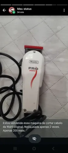 Máquina whal 200 reais