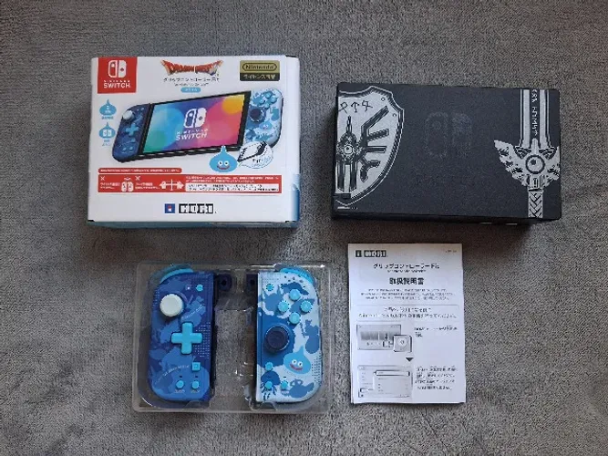 Dock Original Edição Dragon Quest XI + Hori Split Pad Pro Compact Nintendo Switch