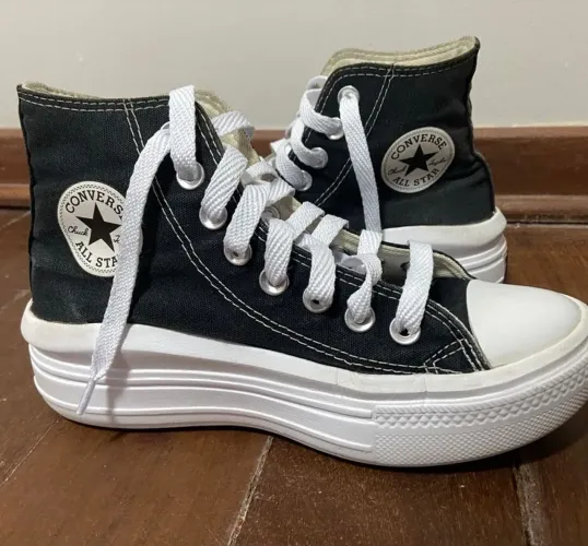 converse all star move hi cano alto preto tam.33 original