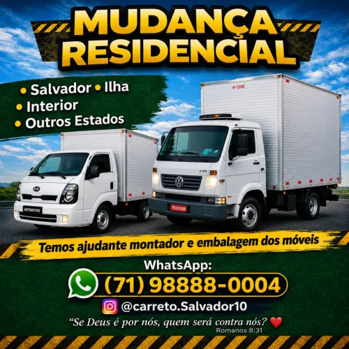 Carreto e mudança residencial