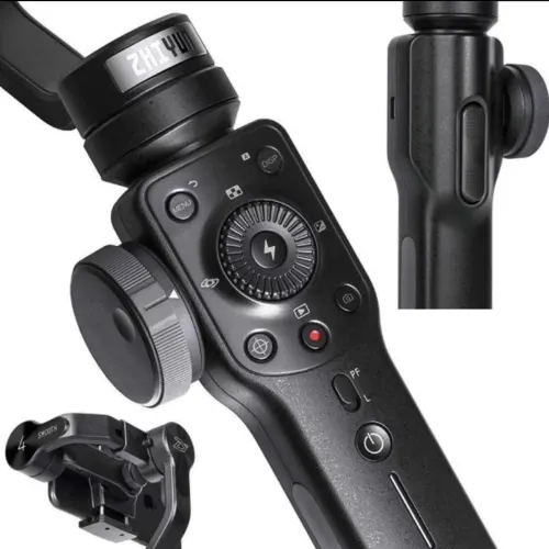 Estabilizador Celular Zhiyun Smooth 4 Gimbal Videos<br>Fotos Cor Preto