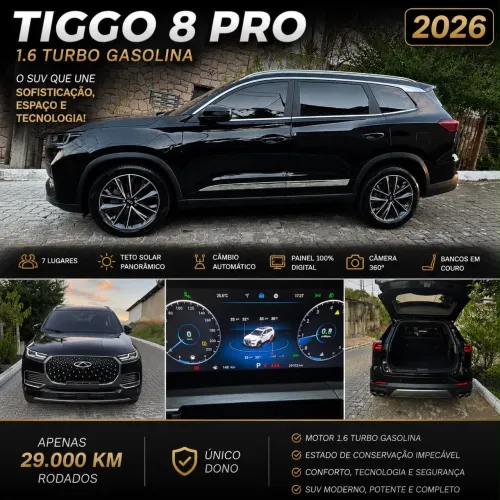 Chery Tiggo 8 PRO 1.6 Tgdi Aut. 2026