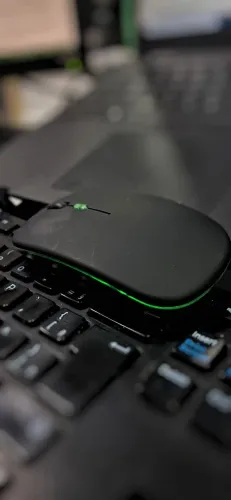 Mouse sem fio Bluetooth USB Recarregável
