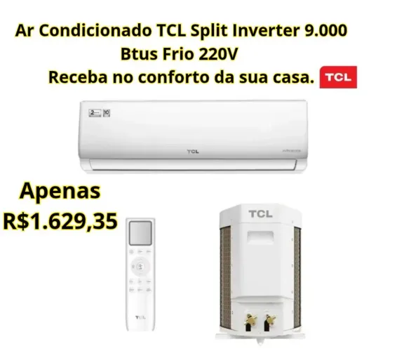 Ar condicionado Split 9000 btus Inverter Novo Lacrado Entrega em Todo Brasil