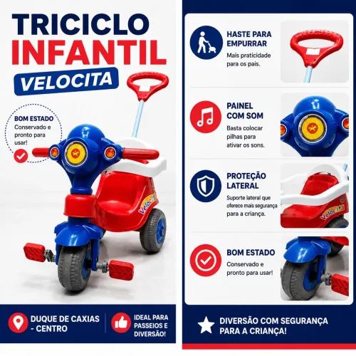 Triciclo Infantil Velocita