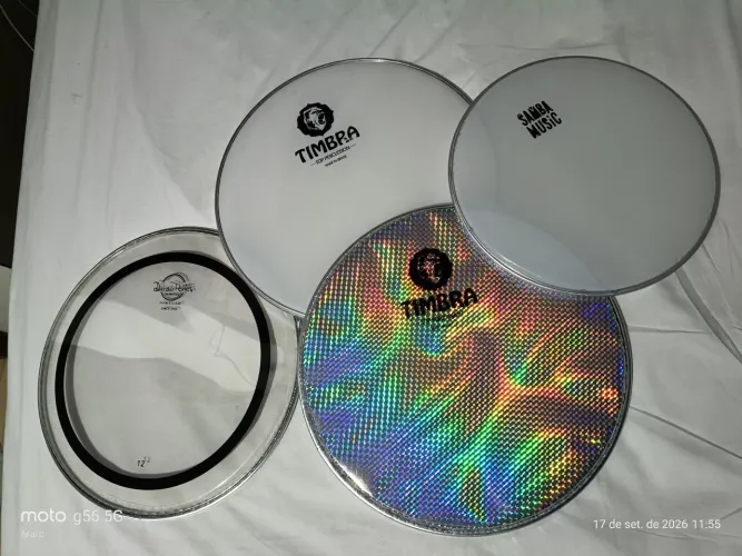 Pele para pandeiro 12" e 10"