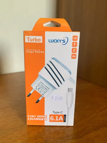 Carregador Turbo C Tipo C Para Celular Samsung Motorola Xiaomi - Produto Novo