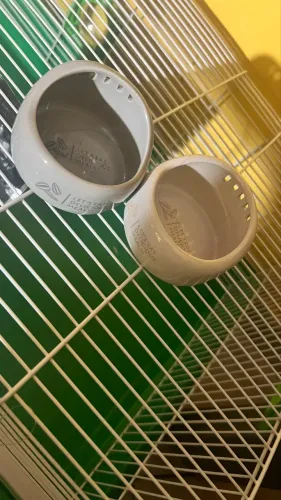 GAIOLA E COMEDOUROS PARA HAMSTERS E ROEDORES OU PETS PEQUENOS