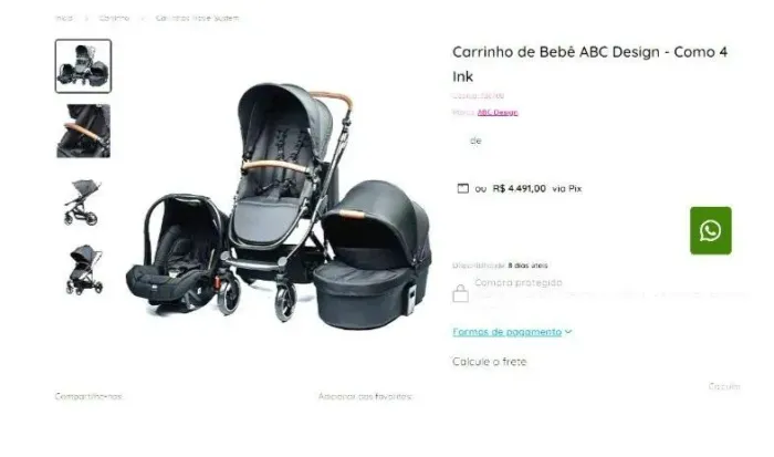 Carrinho, moisés e bebê conforto!!!! Novíssimos 