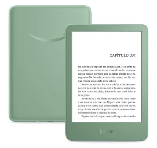 Kindle 16 GB (Geração mais recente), verde matcha