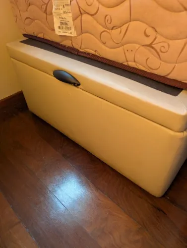 Cama Box Baú Solteiro com Colchão Ortobom 190 x 80