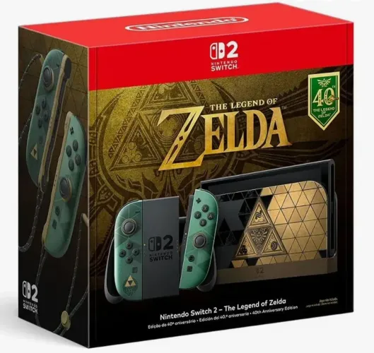 Console Nintendo Switch 2 The Legend Of Zelda Edição 40 Anos