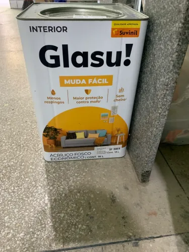 Tinta acrílica branco gelo 18 litros glasu
