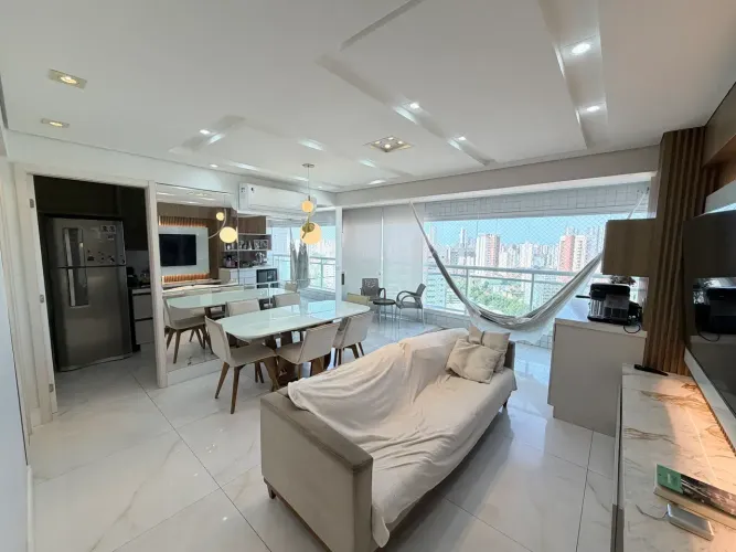 Apartamento Porteira Fechada, Decorado e Climatizado com Varanda Gourmet 4 quartos Aldeot