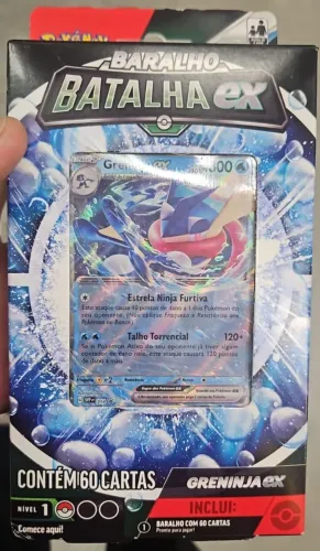 Caixa de cartas pokemon EX 60 cards