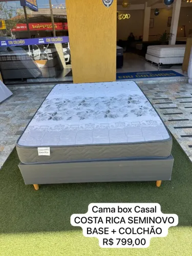 Cama Box Casal COSTAS RICA SEMINOVO - ENTREGAMOS