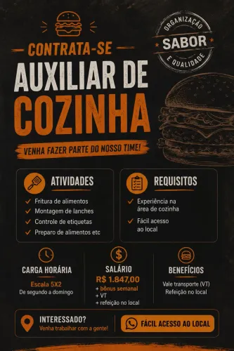 Auxiliar de cozinha
