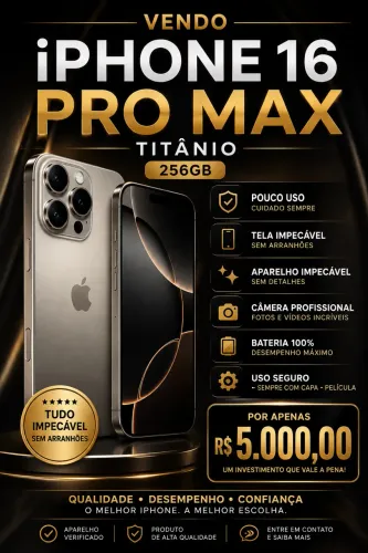 iPhone 16 pro Max Impecável