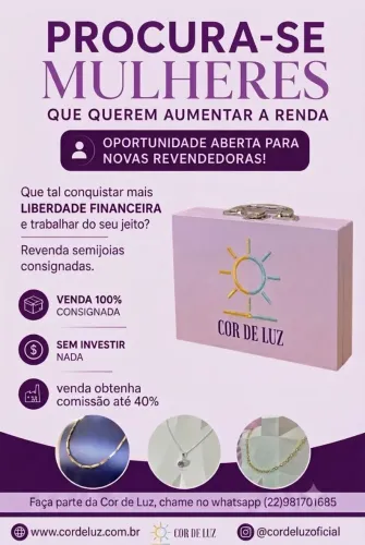 Seja uma Revendedora Cor de Luz