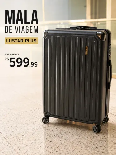 Mala Grande Lustar Plus Premium - Rodinhas 360°