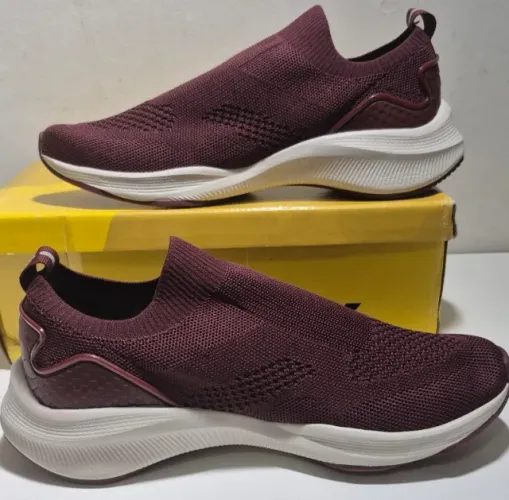 Tênis Slip On Tricot Usaflex - Marsala - N° 39 - Original e na Caixa