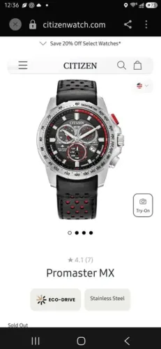 Citizen Promaster MX Limited Edition SPORT LUXURY?ECO-DRIVE unico no Brasil.