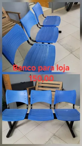 Banco de espera (azul)