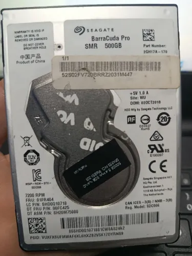 HD Seagate, 2,5 - Seagate 500 GB - Para notebook.