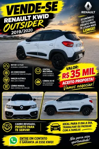 Renault Kwid Outsider 1.0 Flex 12V 5P Mec. 2020
