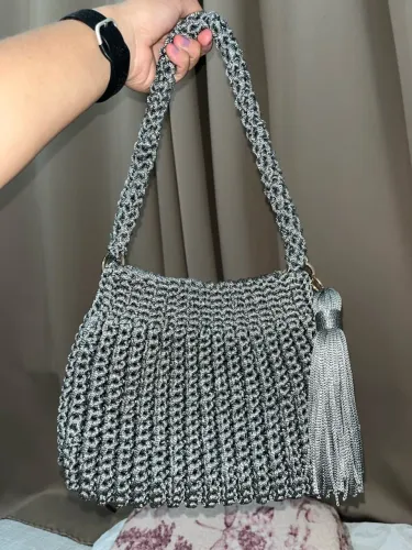 BOLSA CROCHÊ FIO NÁUTICO 