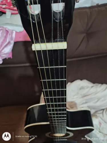 Vendo Violão Giannini Start NF-14 BLACK eletroacústico, regulado por Luthier!