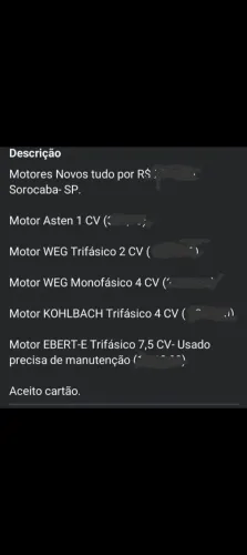 Motores elétricos /monofásico e trifásico 