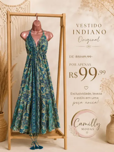 Vestido indiano original 