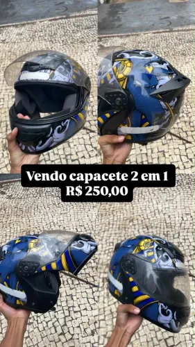 Capacete 2 em um