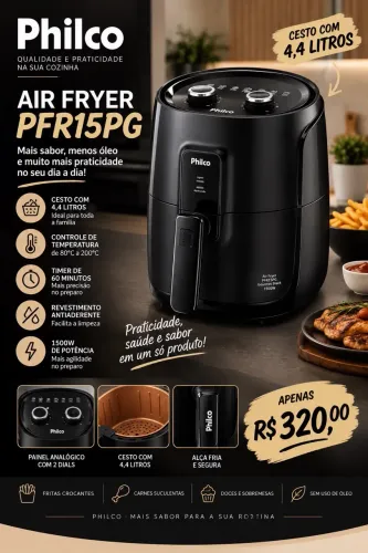 Air Fryer Philco 4,4 L