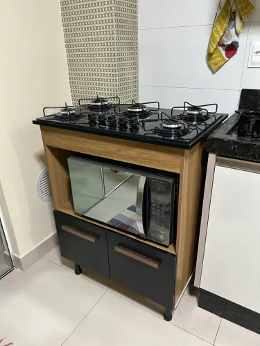 Fogão cooktop + armário