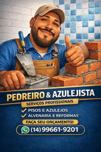 Pedreiro profissional faz tudo com melhor preço