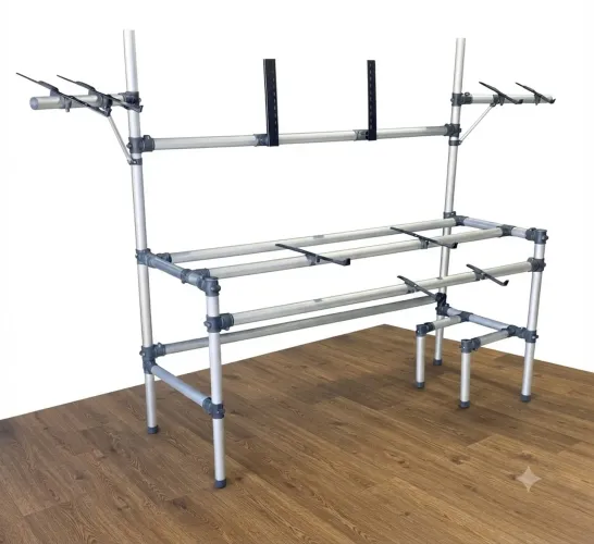 Rack de alumínio para estúdio Titanium