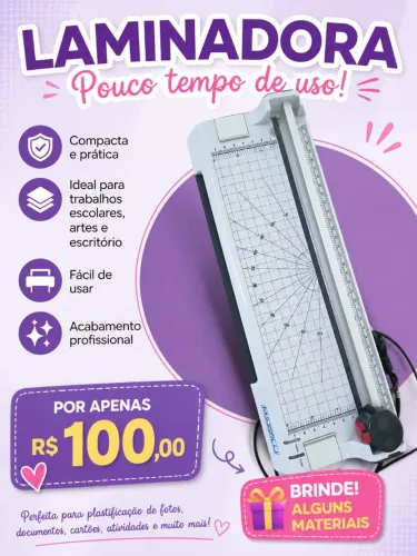 Laminadora e plastificadora