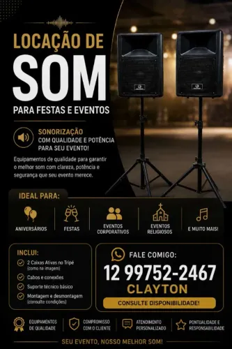 Som para festas e eventos
