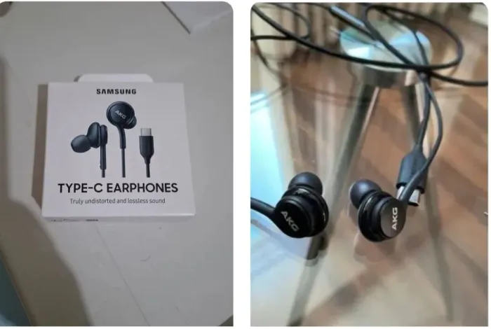 Fones Samsung kit com 2 um novo lacrado e um usado
