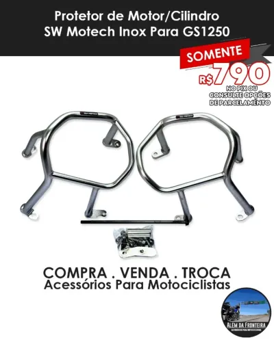 Protetor De Motor BMW GS 1250 SW Motech Inox