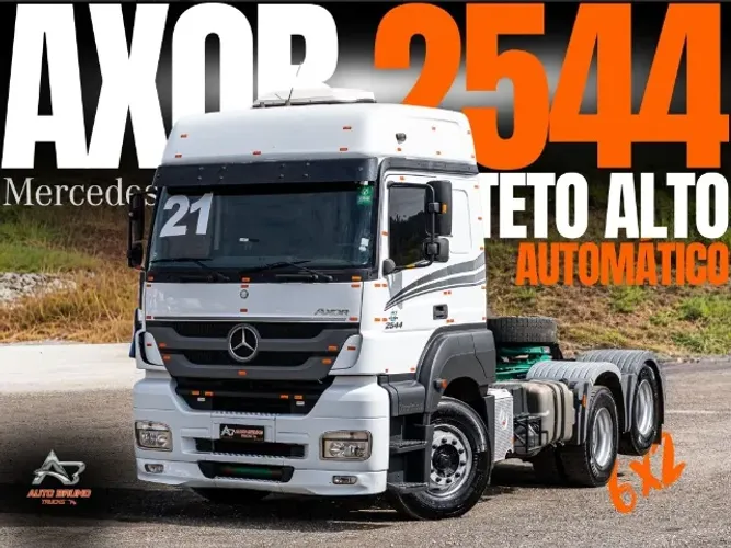 MB 2544 6x2 Axor Teto Alto - Câmbio Automático + Kit Hidráulico com TDP + 6 Meses Garantia