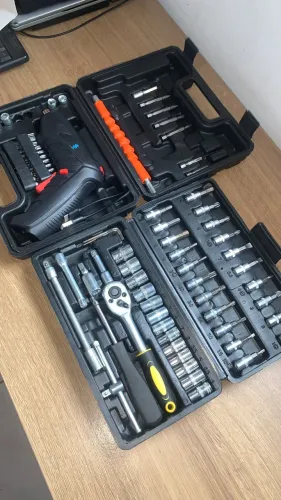 Kit Ferramentas + Kit Parafusadeira | Novo