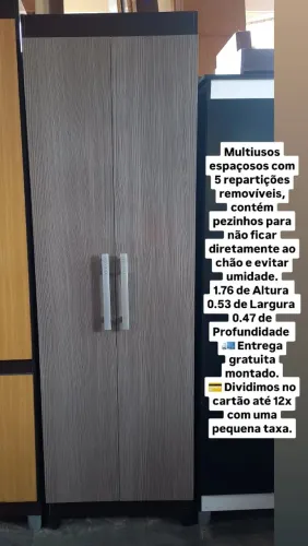 Entrega gratuita montado, multiusos espaçosos com 5 repartições removíveis.