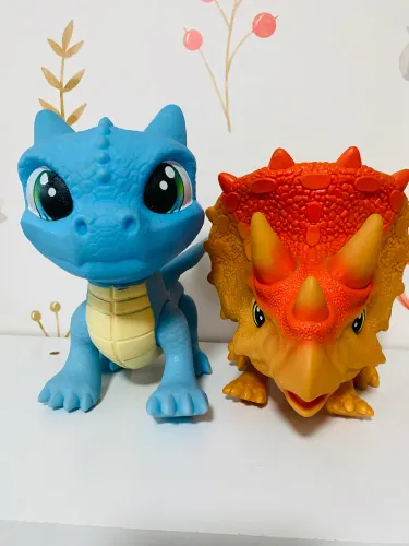 Kit 2 dinossauros articuláveis 