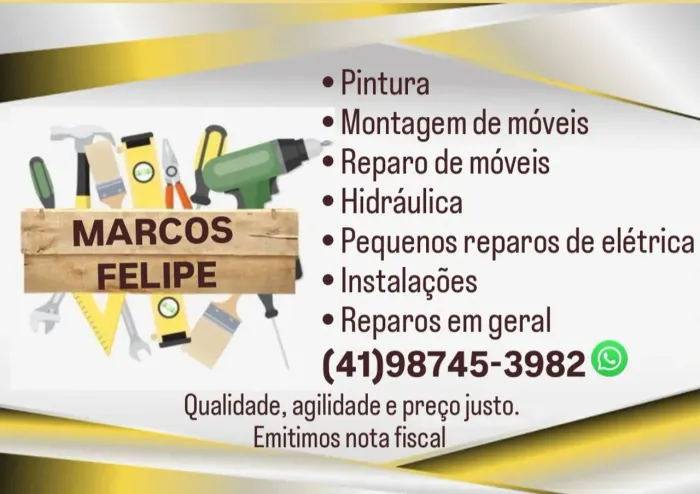 Pintor Montador de móveis Marido de aluguel Manutenção Residencial e Comercial 