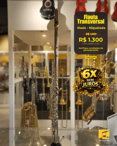 Flauta Transversal Slade - Niquelada